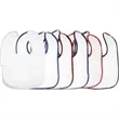 White Snap Baby Bib