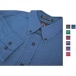 Men's Mini Plaid Stripe Gingham L/S Shirt