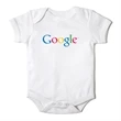 Short Sleeve White Economy Infant Bodysuit, Printed