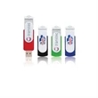 Swivel Aluminum USB Drive w/Epoxy Dome Logo