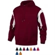 Adult Color Panel Hooded Fleece