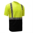 Class 2 Short Sleeve T-shirt / black bottom and silver tape