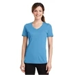 Port & Company Ladies Performance Blend V-Neck Tee.