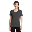 Port & Company Ladies Performance Blend V-Neck Tee.