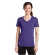 Port & Company Ladies Performance Blend V-Neck Tee.