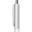 Sentinel White Barrel and Brushed Chrome Cap Ballpoint Pen