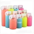Jelly Color Drinking Glass w/ Silicone Cover