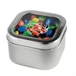 M&Ms® Plain in Lg Square Window Tin