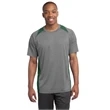 Sport-Tek Heather Colorblock Contender Tee.