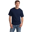 Hanes Beefy-T - 100% Cotton T-Shirt with Pocket.