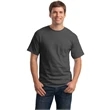 Hanes - Authentic 100% Cotton T-Shirt with Pocket.