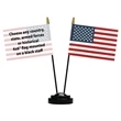 Diplomat Desk Set w/ 1 Additional Flag