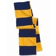 Sportsman Rugby-Striped Knit Scarf