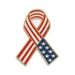 American Flag Ribbon Patriotic Lapel Pin