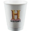 8 oz Insulated Paper Cup - White - Digital