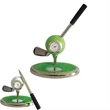 Golf Ball Desk Set With Clock And Pen