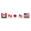 Stock Design 5/8" Canada Flag Lapel Pin