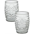Tiki Glass - Deep Etched