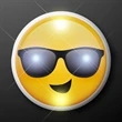 Cool Dude Sunglasses Emoji LED Party Pins