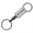Pull Apart Keyring - Satin Silver