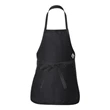 Q-Tees Full-Length Apron with Pouch Pocket