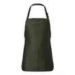 Q-Tees Full-Length Apron with Pouch Pocket