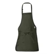 Q-Tees Full-Length Apron with Pouch Pocket
