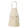 Q-Tees Full-Length Apron with Pouch Pocket