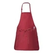 Q-Tees Full-Length Apron with Pouch Pocket