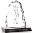 Golfer Iceberg Award on Marble -Male