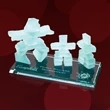 Inukshuk Family Award - Bevelled Jade Base