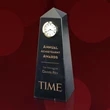 Tempest Obelisk Clock - Black