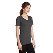 Port & Company Ladies Performance Blend V-Neck Tee.