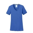 Port & Company Ladies Performance Blend V-Neck Tee.