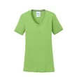 Port & Company Ladies Performance Blend V-Neck Tee.