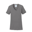 Port & Company Ladies Performance Blend V-Neck Tee.