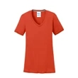 Port & Company Ladies Performance Blend V-Neck Tee.