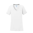 Port & Company Ladies Performance Blend V-Neck Tee.