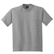 Hanes Beefy-T - 100% Cotton T-Shirt with Pocket.