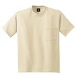 Hanes Beefy-T - 100% Cotton T-Shirt with Pocket.