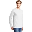 Hanes - Authentic 100% Cotton Long Sleeve T-Shirt.