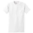 Hanes - Authentic 100% Cotton T-Shirt with Pocket.