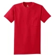 Hanes - Authentic 100% Cotton T-Shirt with Pocket.