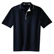 Sport-Tek Dri-Mesh Polo with Tipped Collar and Piping.