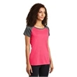 Sport-Tek Ladies Heather-On-Heather Contender Scoop Neck ...