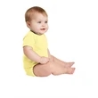 Rabbit Skins Infant Short Sleeve Baby Rib Bodysuit.