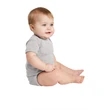 Rabbit Skins Infant Short Sleeve Baby Rib Bodysuit.