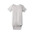 Rabbit Skins Infant Short Sleeve Baby Rib Bodysuit.