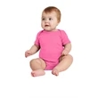 Rabbit Skins Infant Short Sleeve Baby Rib Bodysuit.