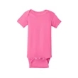 Rabbit Skins Infant Short Sleeve Baby Rib Bodysuit.